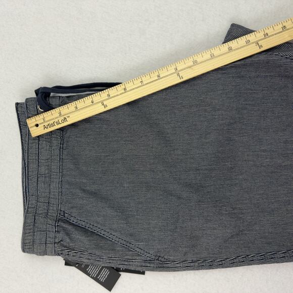 LIVERPOOL Los Angeles Mens XL The Drawstring Shorts Navy Ivory Stripe $89 - Picture 6 of 12